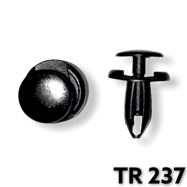 TR237 - 25 or 100 / GM Radiator, Wheelhouse, & Fender Push Type Retainer (6mm Hole)